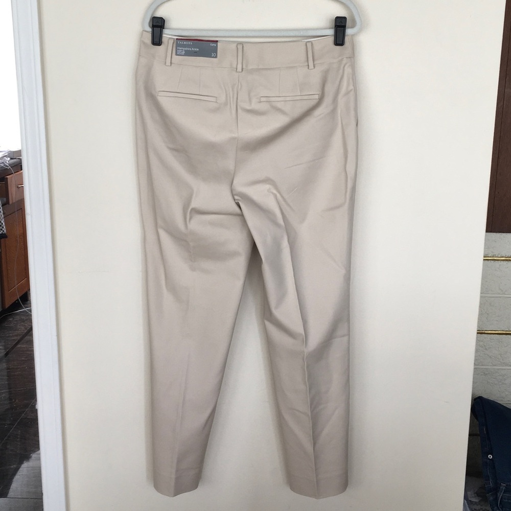 NWT Classic Women's Beige Tailored Pants - Picture 5 of 8